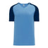 Athletic Knit S1375 chandail de soccer - Bleu Pâle / Bleu Marine