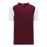 Athletic Knit S1375 chandail de soccer - Marron / Blanc
