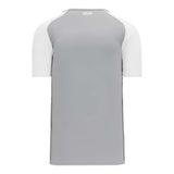 Athletic Knit S1375 chandail de soccer - Gris / Blanc Dos