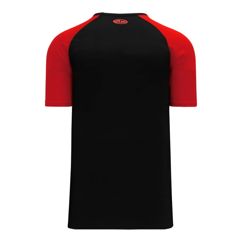 Athletic Knit S1375 chandail de soccer - Noir / Rouge Dos