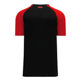 Athletic Knit S1375 chandail de soccer - Noir / Rouge Dos