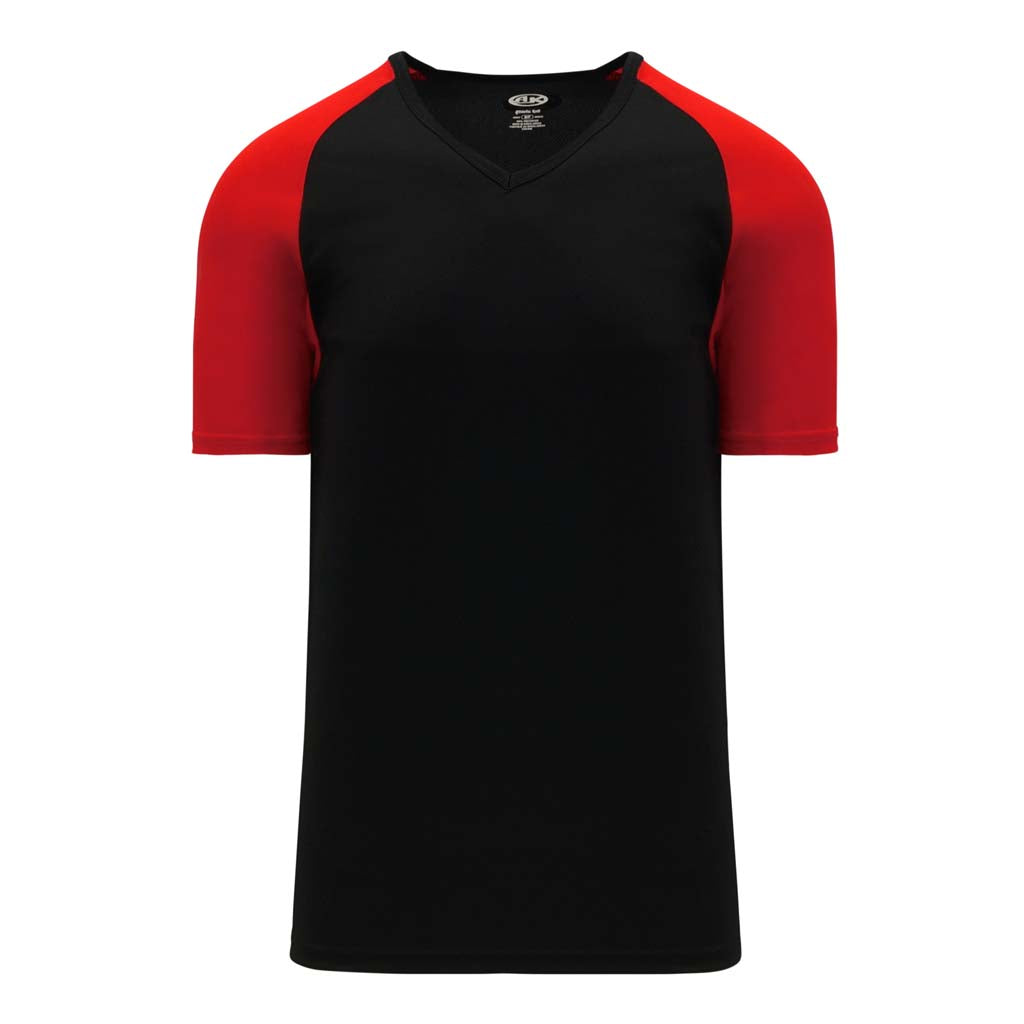 Athletic Knit S1375 chandail de soccer - Noir / Rouge 