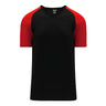 Athletic Knit S1375 chandail de soccer - Noir / Rouge 