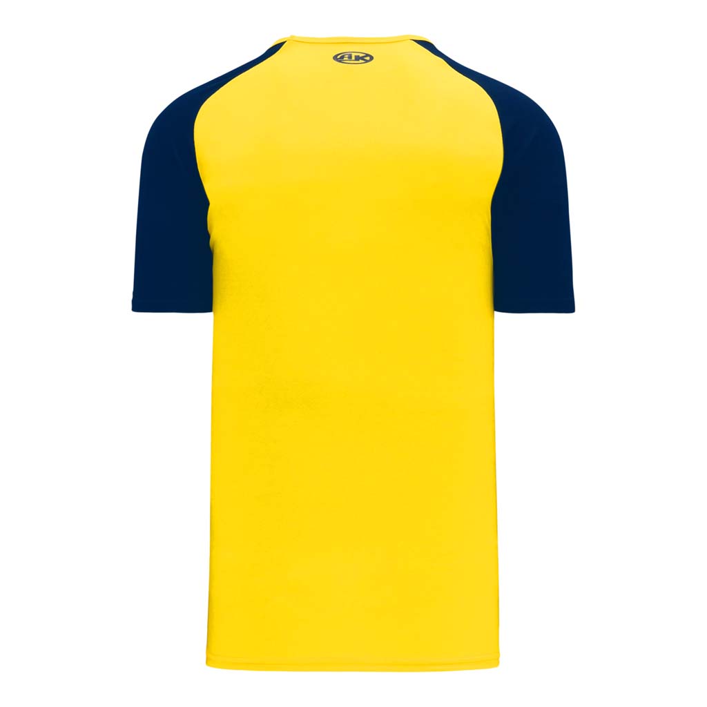 Athletic Knit S1375 chandail de soccer - Jaune / Bleu Marine Dos