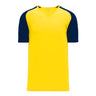 Athletic Knit S1375 chandail de soccer - Jaune / Bleu Marine