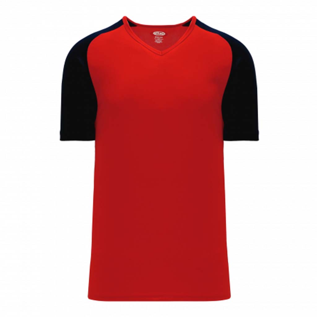Athletic Knit S1375 chandail de soccer - Rouge / Noir