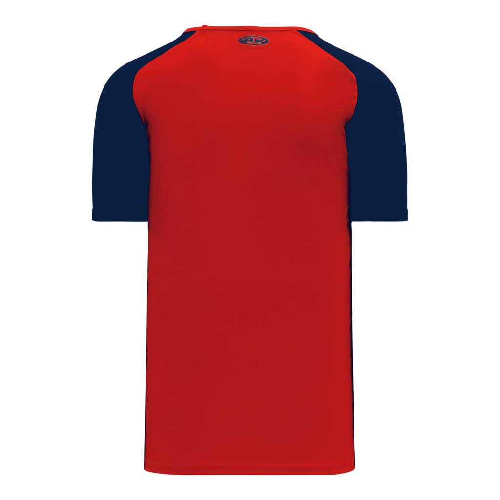 Athletic Knit S1375 chandail de soccer - Rouge / Bleu Marine Dos