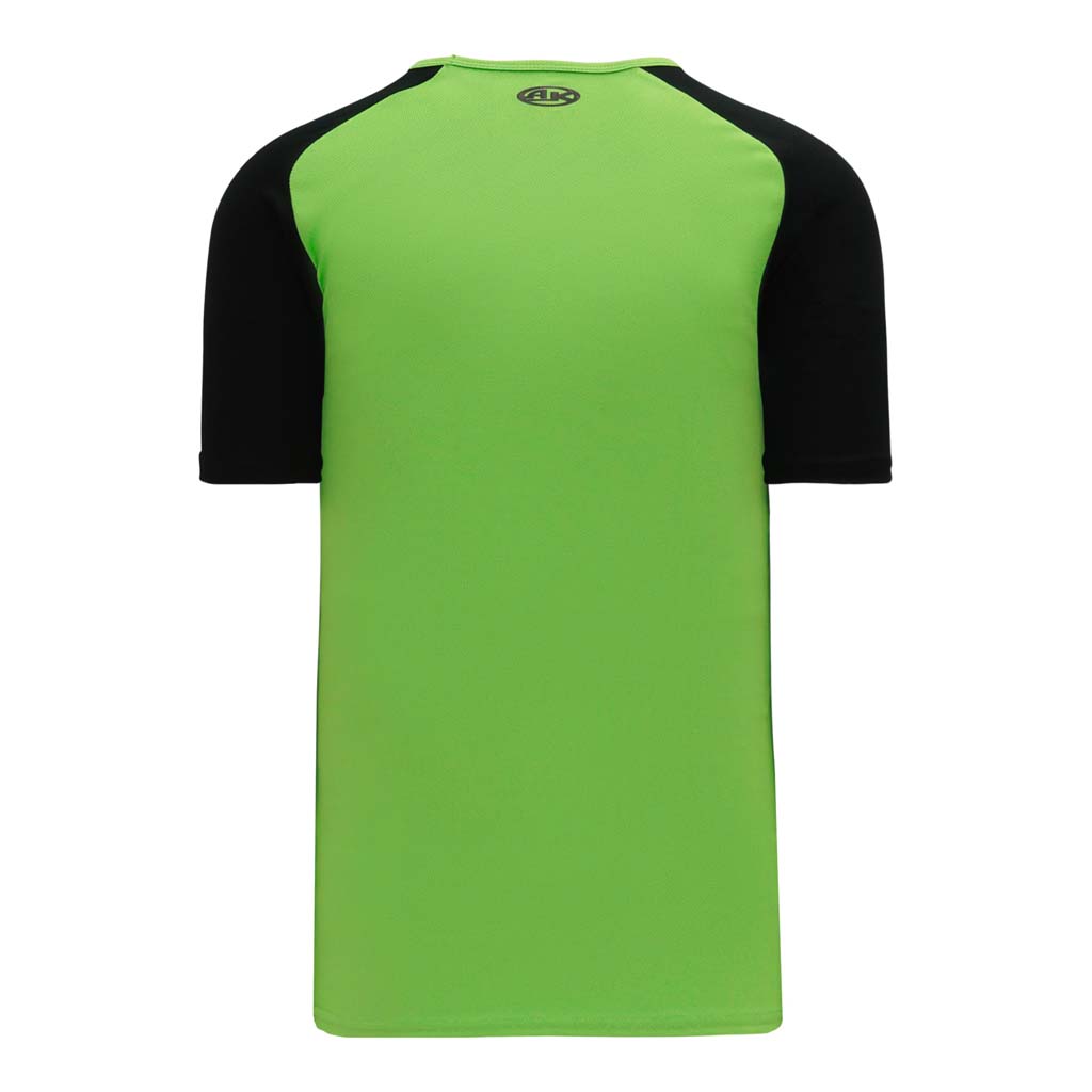 Athletic Knit S1375 chandail de soccer - Vert Lime / Noir Dos