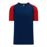 Athletic Knit S1375 chandail de soccer - Bleu Marine / Rouge