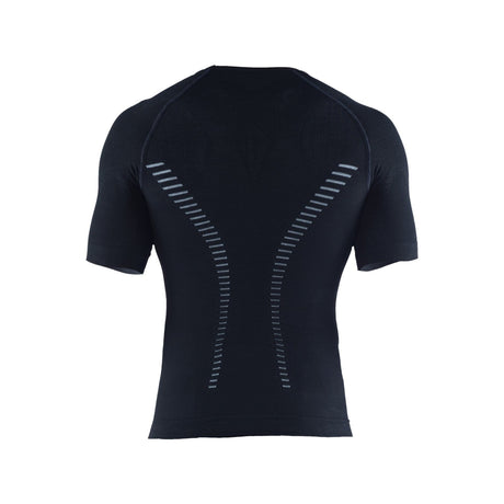Chandail sport a manches courtes homme Compress Go EC3D Noir vue dos