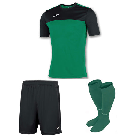 Joma Winner ensemble maillot short et bas de soccer vert noir