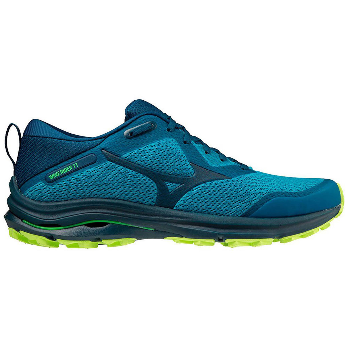 Mizuno Wave Rider TT running homme algiers gibraltar blue lateral