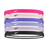 Nike Swoosh Sport Headbands 6pk 2.0 bandeaux sport pour cheveux rose noir flamingo
