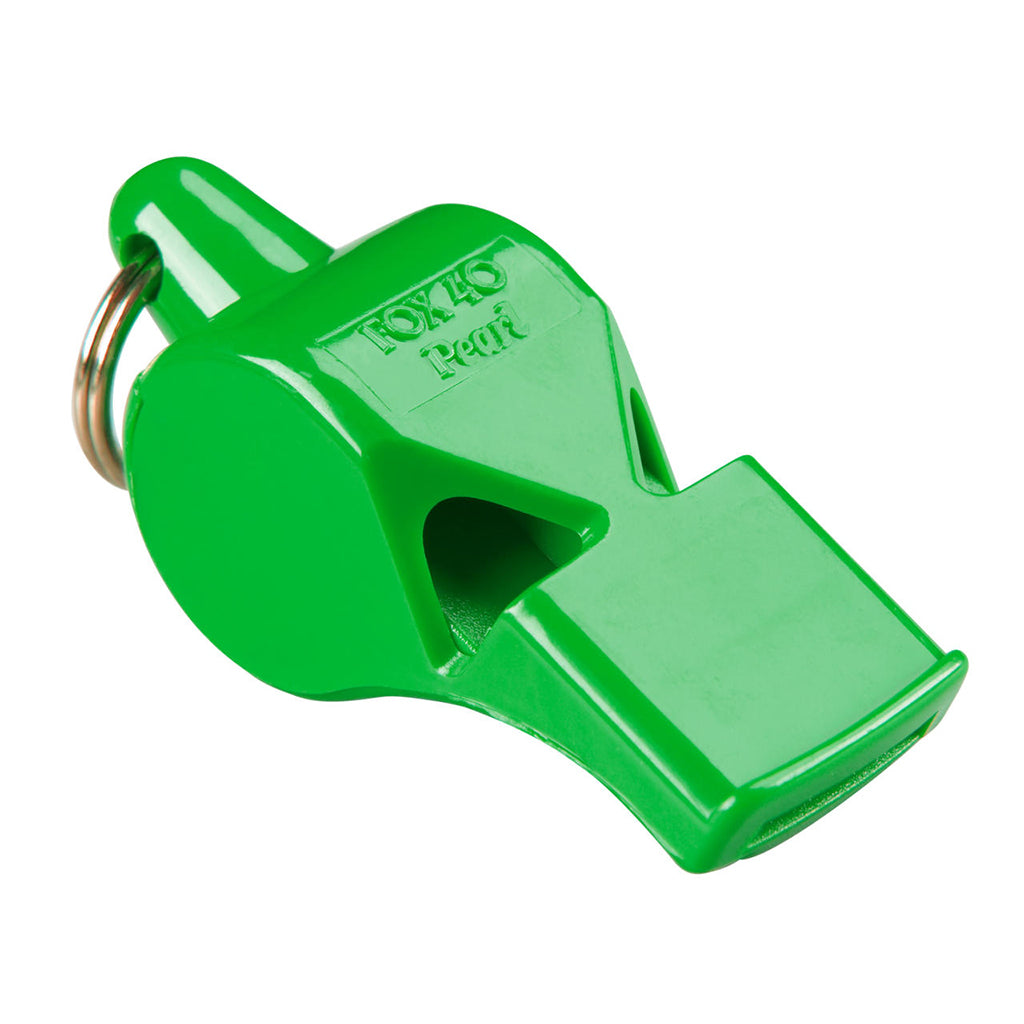 Sifflet d'arbitre avec attache Flex-Coil Fox 40 Pearl Safety vert 2