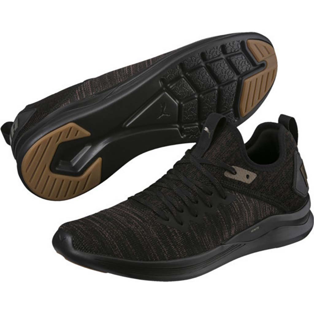 Puma Ignite Flash EvoKnit Desert men&#39;s training shoes black molé