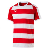 Puma Liga Hooped chandail de soccer rouge et blanc