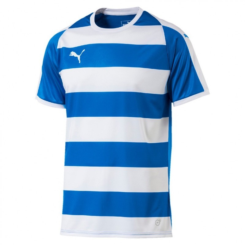 Puma Liga Hooped chandail de soccer bleu royal et blanc