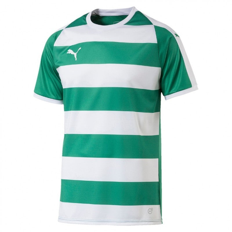 Puma Liga Hooped chandail de soccer vert et blanc