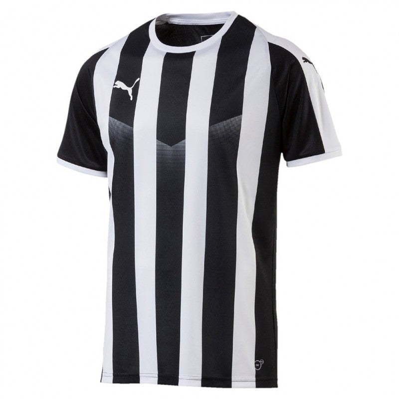 Puma Liga Striped maillot de soccer noir et blanc