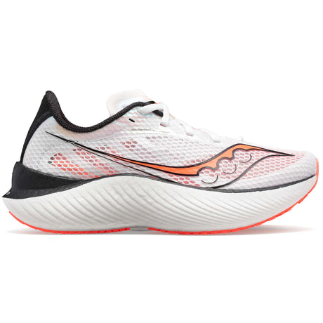 Saucony Endorphin Pro 3 running white black vizired femme