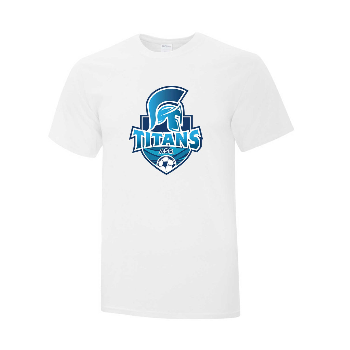 T-shirt coton Titans de l'Association de Soccer Escoumins Blanc