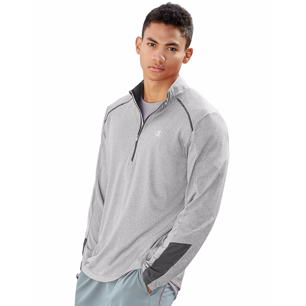 Chandail sport a manches longues pour homme Champion Vapor Run 6.2 gris