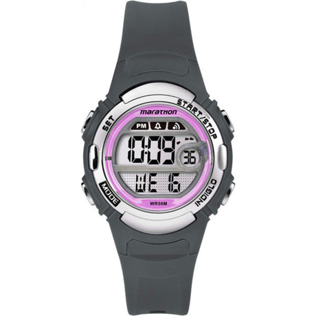 Montre sport Timex Marathon noire et rose pour femme