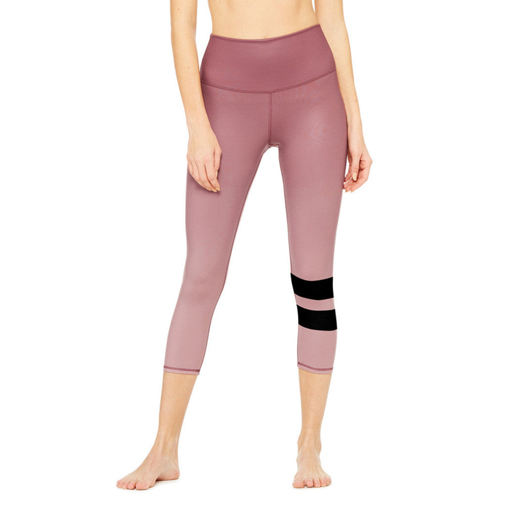 alo Yoga Airbrush capri legging pour femme gradient grenache